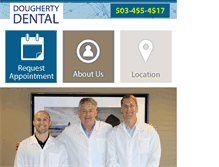 Tablet Screenshot of doughertydental.com